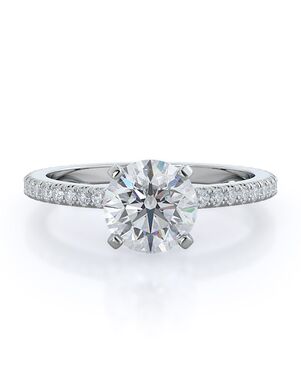 With Clarity Classic Princess, Asscher, Cushion, Emerald, Heart, Marquise, Pear, Radiant, Round, Oval Cut Engagement Ring