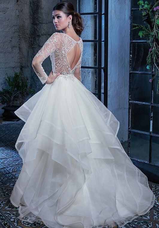 Amaré Couture C125 Jordan Ball Gown Wedding Dress - 3