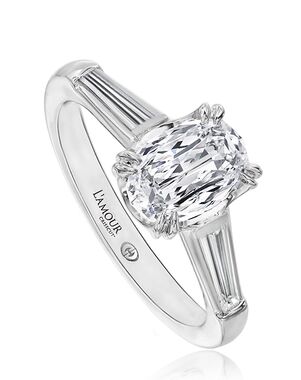 Christopher Designs Elegant Oval Cut Engagement Ring