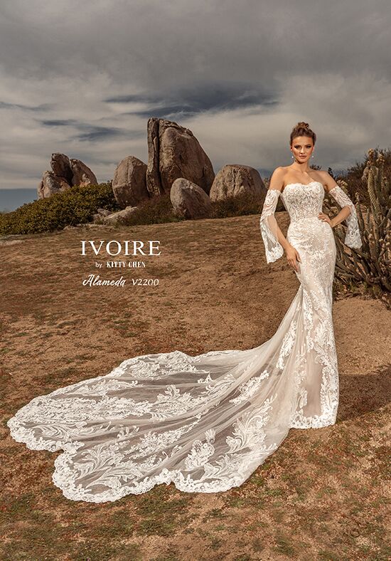 IVOIRE by KITTY CHEN ALAMEDA, V2200 Sheath Wedding Dress - 1