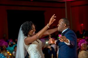 Bride and Groom on the Dance Floor