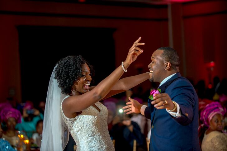 Bride and Groom on the Dance Floor