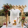 Bright Orange and Yellow Filled This Wedding at Woods Edge Llama Farm in Stockton, New Jersey