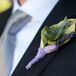 Lavender and Succulent Boutonniere