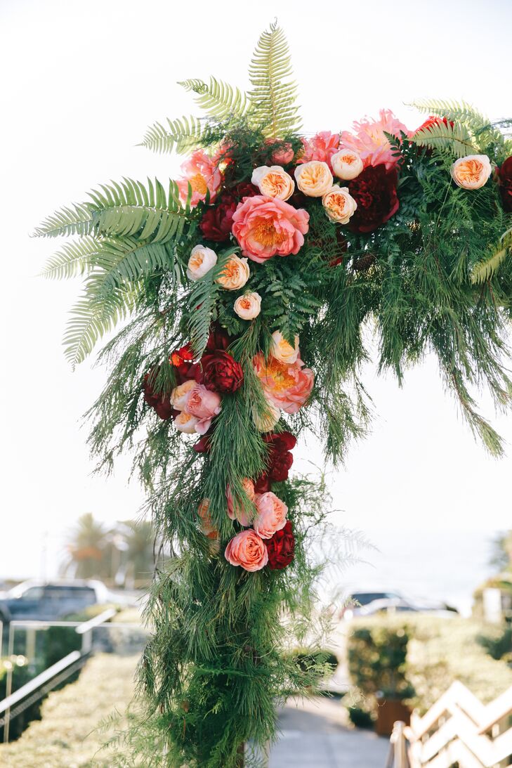 Floral Wedding Arch With Garden Roses