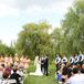 Outdoor Ceremony at Barns in Wesleyan Hills