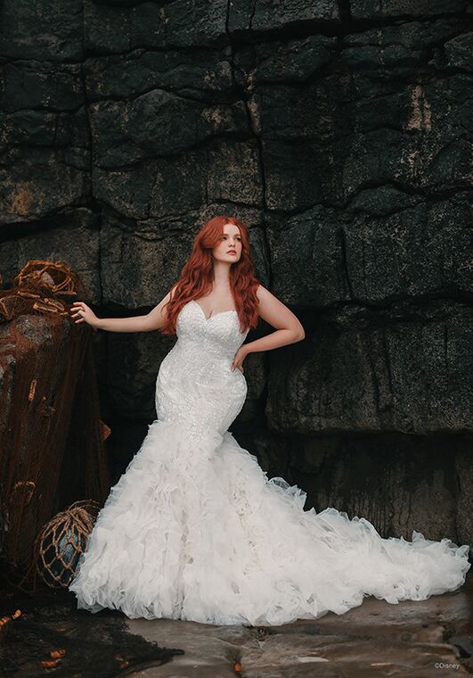 Disney Fairy Tale Weddings D310 - Ariel Mermaid Wedding Dress - 4