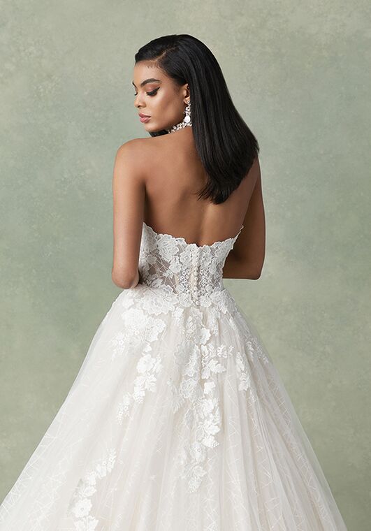 Justin Alexander Fortuna Ball Gown Wedding Dress - 4