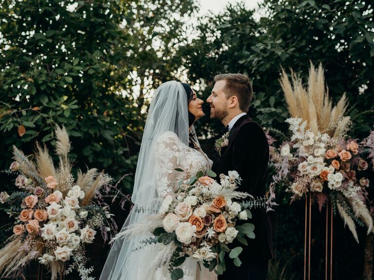70s themed wedding moody color palette