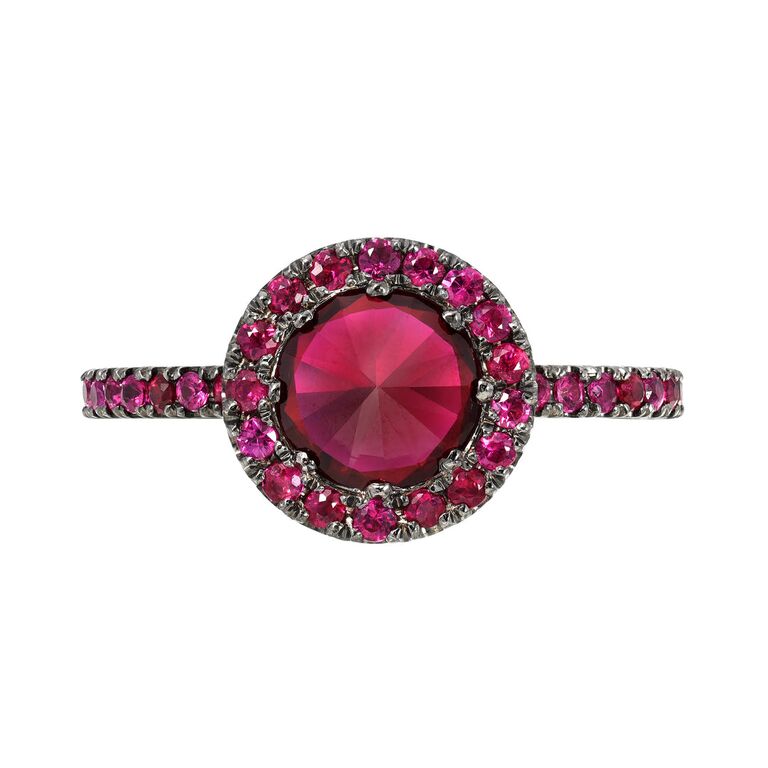 Edward Avedis Sugar Stud Ruby Ring