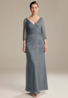 AW Bridal AW Nawab Dress Gray Mother Of The Bride Dress