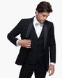 Generation Tux Black Shawl Lapel Tuxedo Black Tuxedo - thumbnail - 1