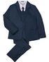 Little Tuxedos "Mason" Kids Navy Suit (5-Piece Set) Flower Girl Dress and Ring Bearer Outfit - thumbnail - 1