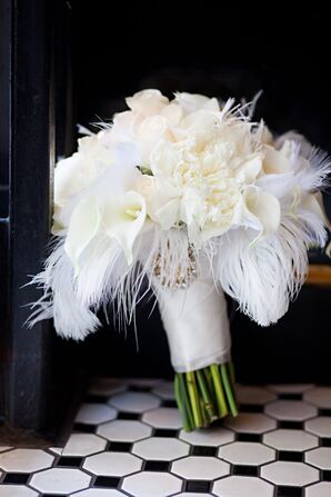 White Feather Bouquet