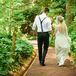 Newlyweds Take a Private Walk After Ceremony