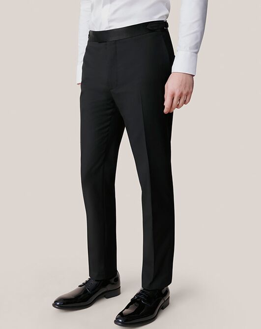 Birdy Grey Suits Spencer Tuxedo Pants in Black Black Tuxedo - 5
