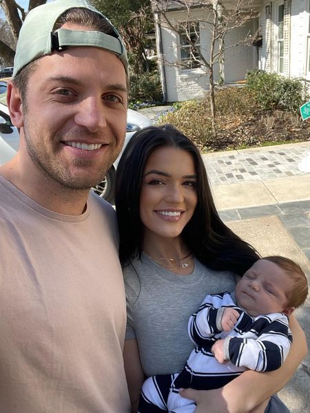 Bachelor in Paradise couple Raven Gates and Adam Gottschalk with son