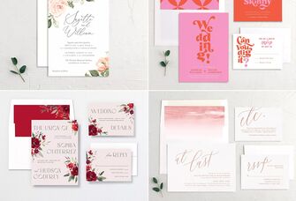 Valentine's Day wedding invitations