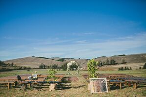 Rustic Olympia's Valley Estate Ceremony Setup