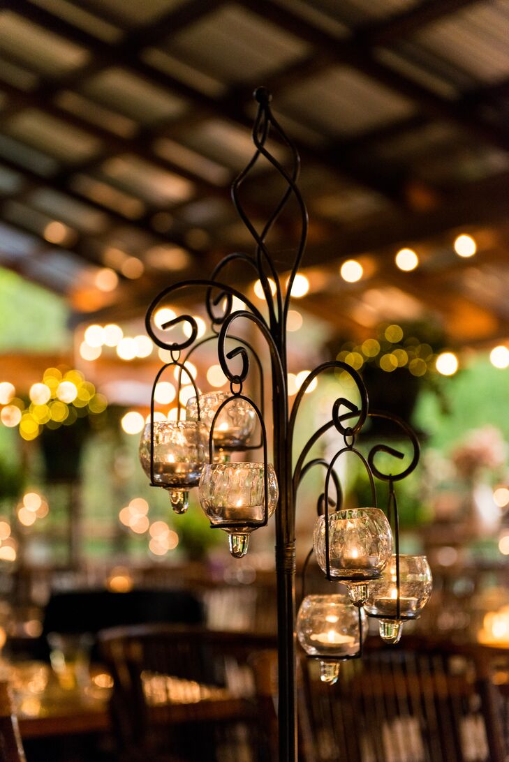 Black Candelabra Centerpiece