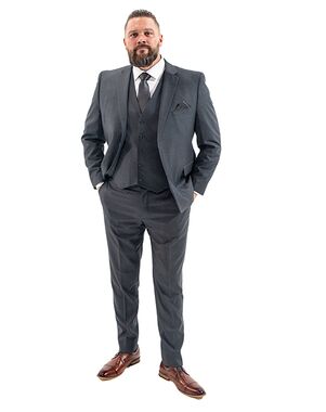 The Modern Groom Charcoal Grey Suit Gray Tuxedo