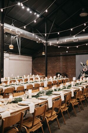 Reception Tables at PAIKKA in St. Paul, Minnesota