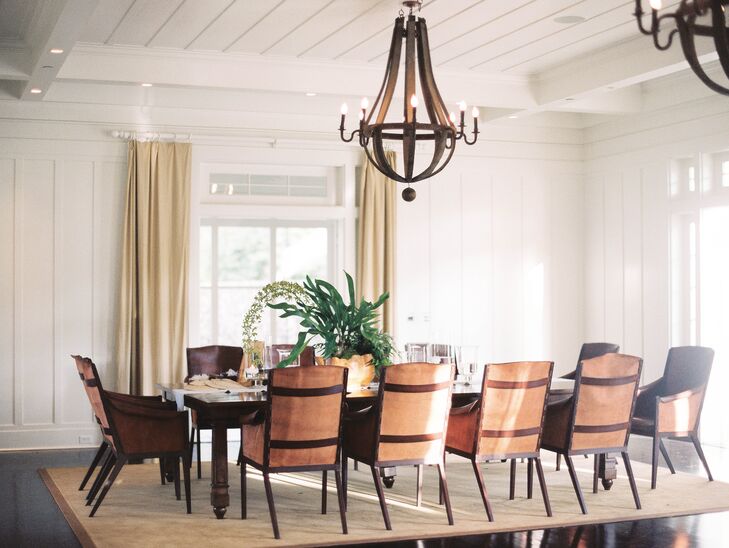 Rustic Indoor Reception Table