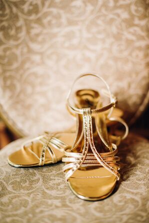 Gold Bridal Sandals