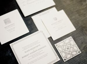 Elegant Garden-Inspired Invitation Suite