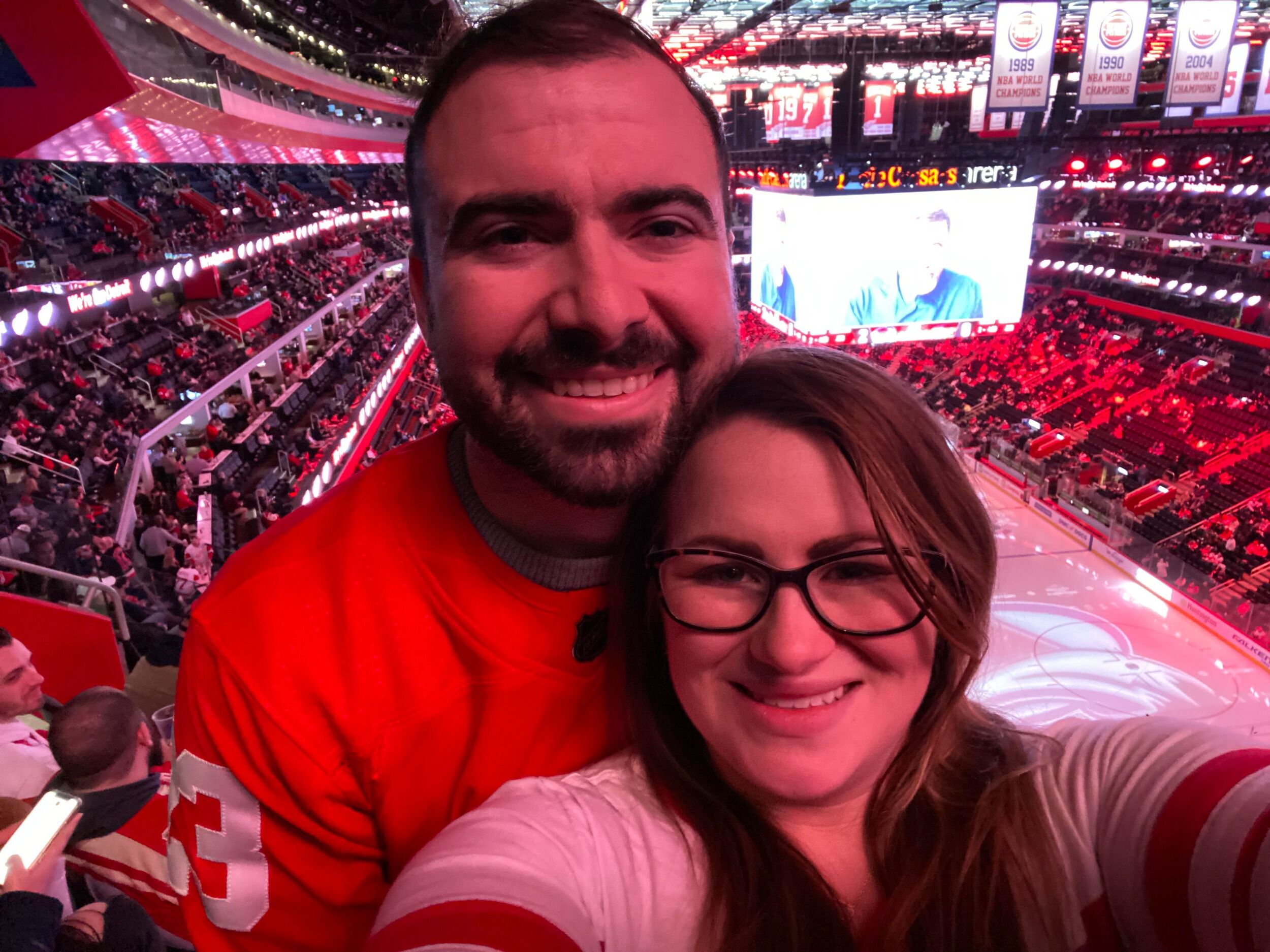 Picture of Red Wings/Pistons Game