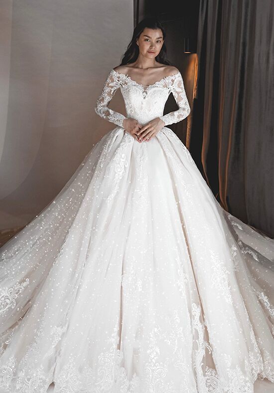 Olivia Bottega 2 in 1 Lace Wedding Dress OB7962 with Detachable Skirt Ball Gown Wedding Dress - 1