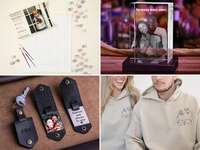 A collage of custom photo and picture gifts. 