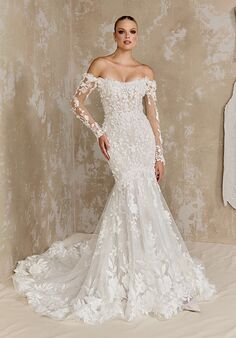 Justin Alexander Signature Hughes Mermaid and Trumpet Wedding Dress