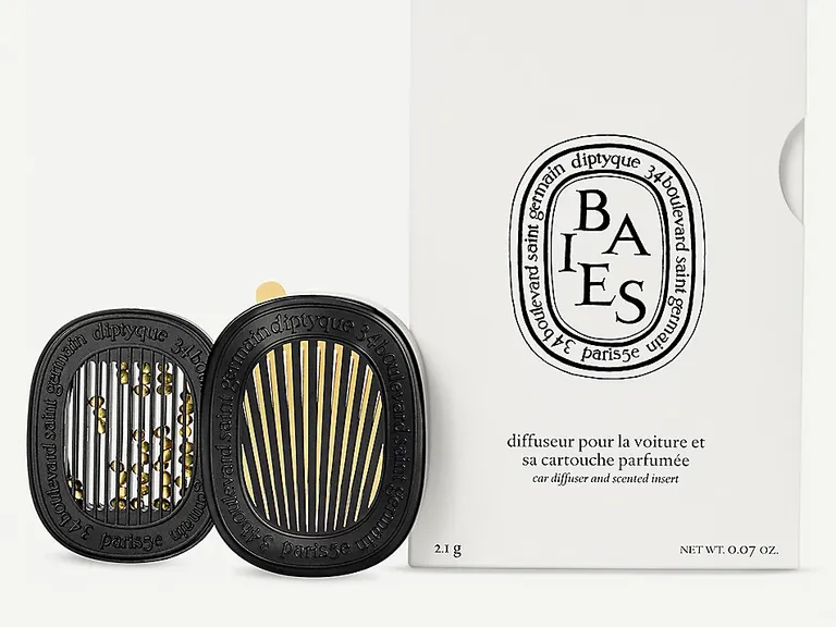 A car diffuser from Diptyque Paris for your road trip