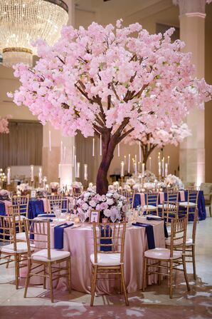 Wedding Reception Table Details at the Southern Exchange Ballrooms in Atlanta, Georgia