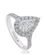 Christopher Designs Elegant Pear Cut Engagement Ring - thumbnail - 1
