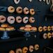 Doughnut Wall Wedding Reception Dessert