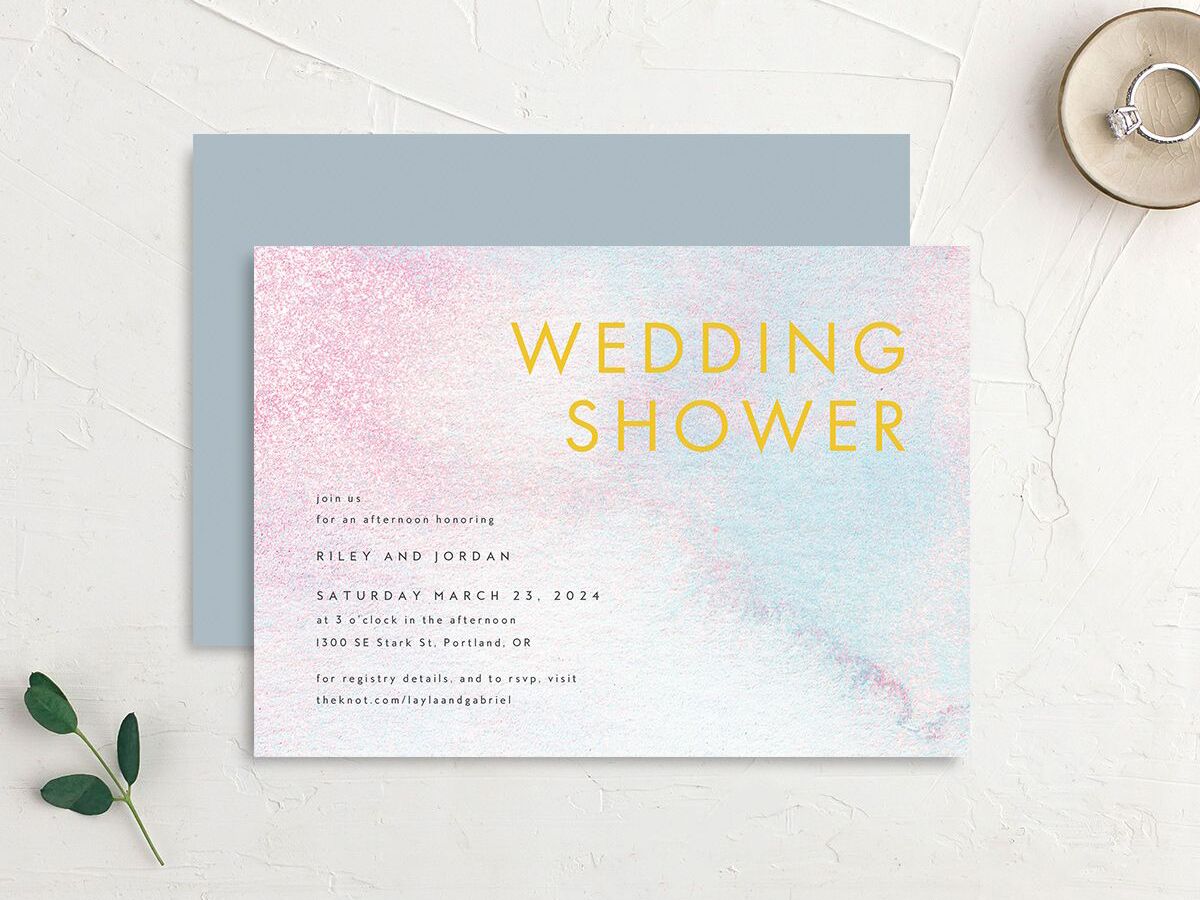 High End Fashion Creative Wedding Show Invitation