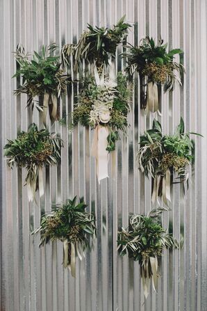 Rustic Boutonniere Made of Greens