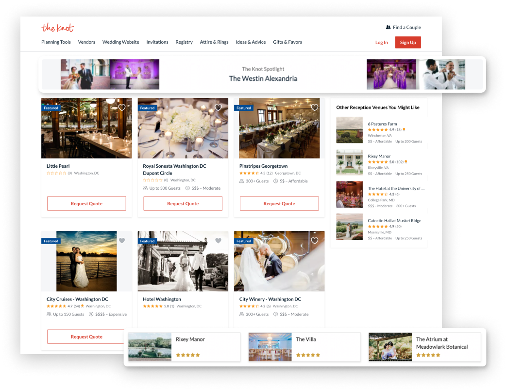 Get wedding reviews
