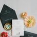 Green-and-White Invitation for Wedding at The Greenhouse at Driftwood in Austin, Texas