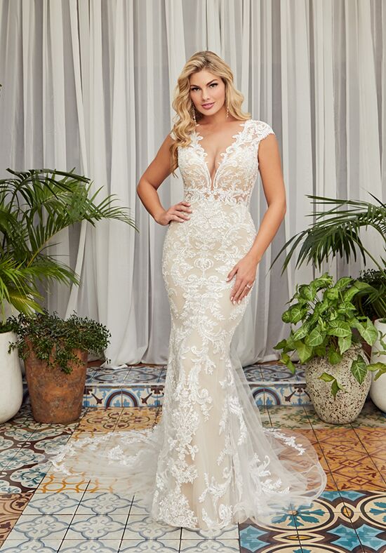 Beloved by Casablanca Bridal BL356 Carley Sheath Wedding Dress - 1