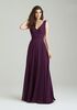Allure Bridesmaids 1455 V-Neck Bridesmaid Dress - thumbnail - 1