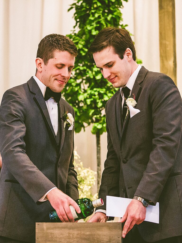 Gin-box wedding unity ceremony