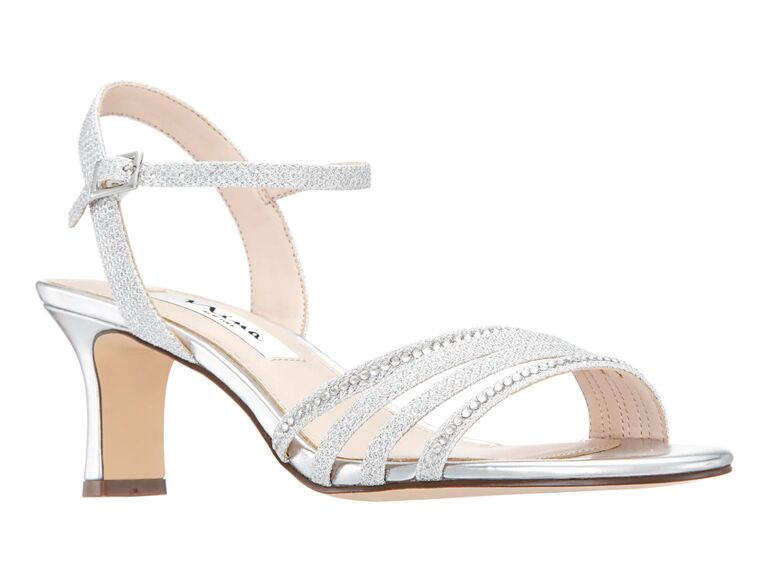 Nina Shoes strappy wedding sandals covered in glittering embellishments