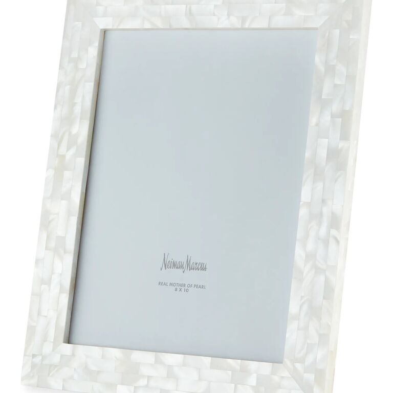 Mother-of-pearl picture frame modern 12-year anniversary gift