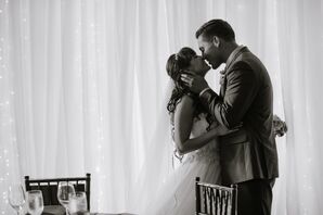 Bride and Groom at Romantic Scottsville Wedding