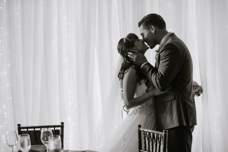 Bride and Groom at Romantic Scottsville Wedding