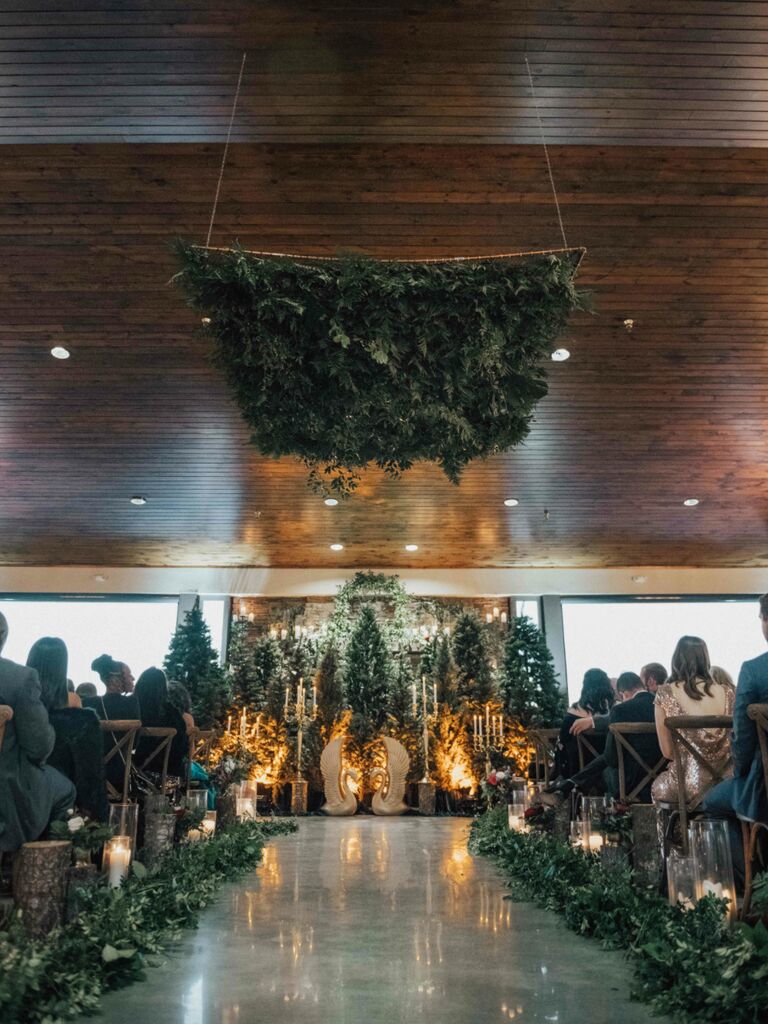 winter wedding ideas greenery