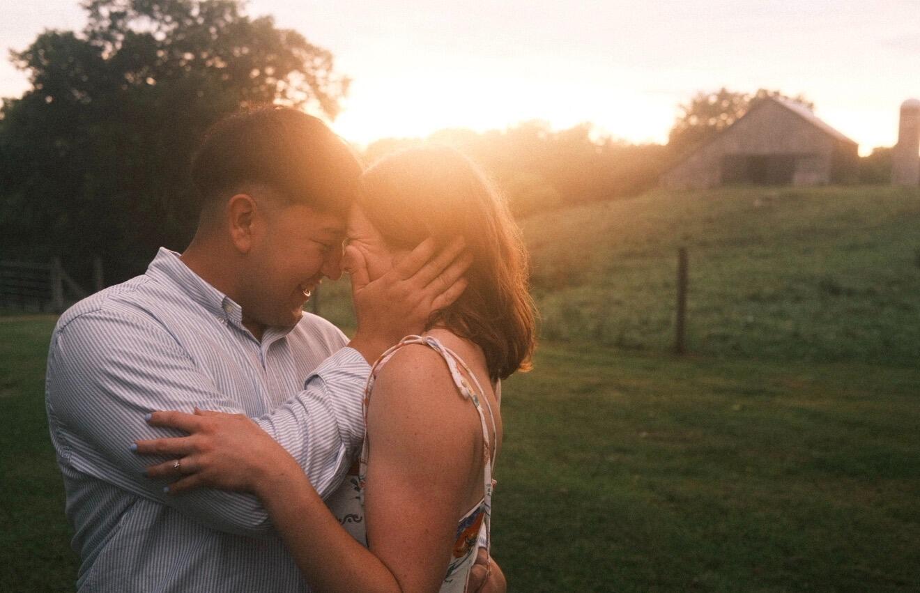 Joel proposed in the sunflower field at McKenna's family farm. He managed to make it a total surprise - including the engagement party with close friends and family which immediately followed! 